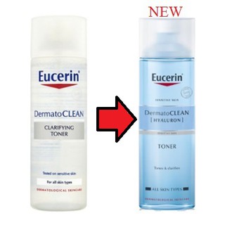Nước Cân Bằng Cho Da Nhạy Cảm Eucerin DermatoCLEAN Clarifying Toner (200ml)