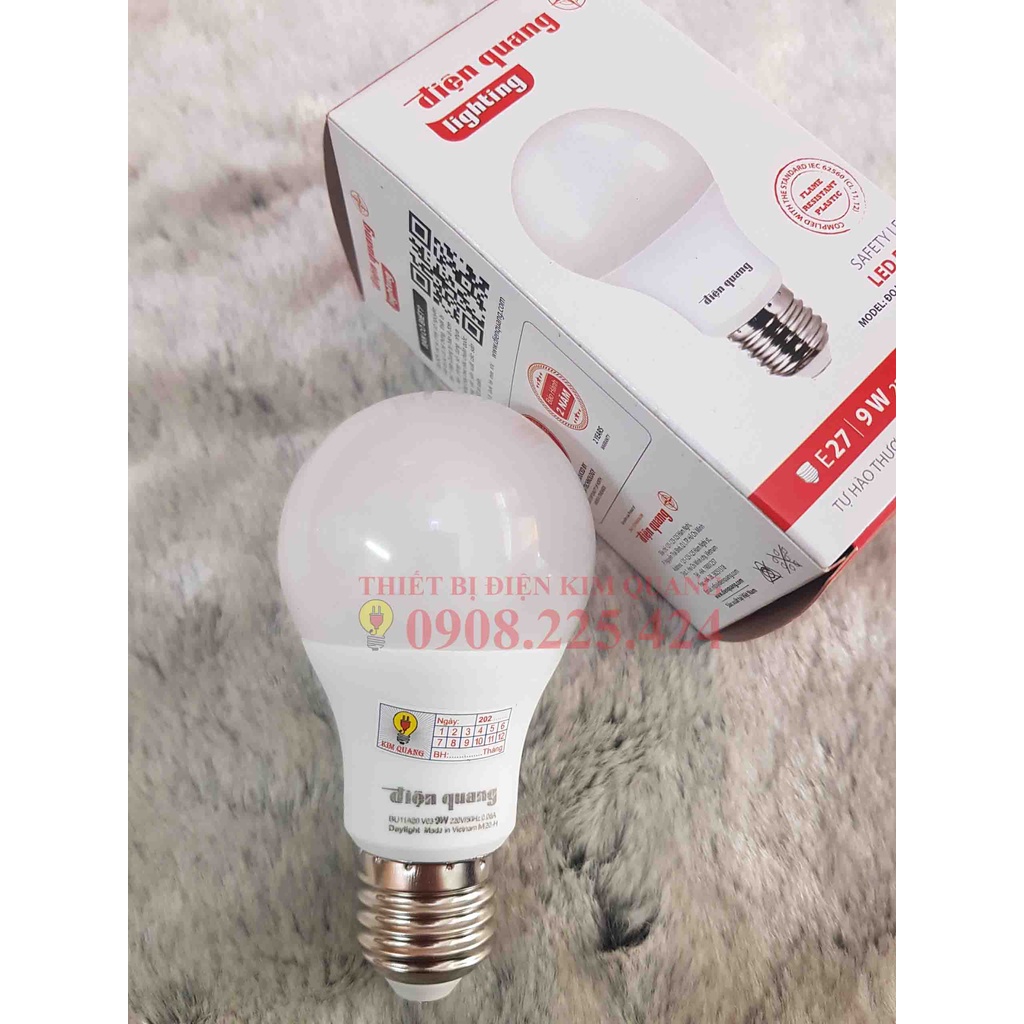 Bóng LED bulb Điện Quang 5W/9W TRẮNG 6500K/VÀNG 3000K