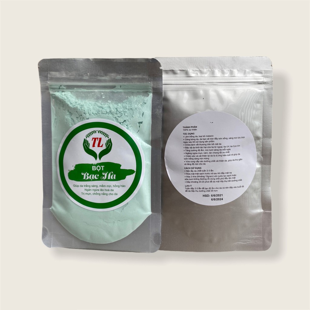 100g bột đắp mặt bạc hà làm đẹp tại nhà CS31