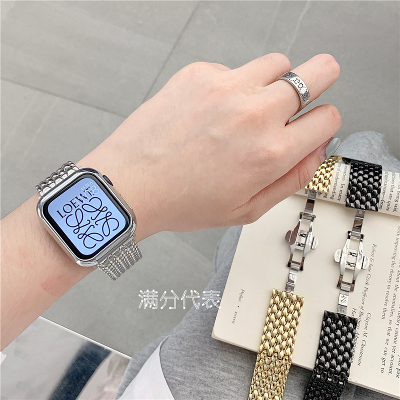 Dây Đeo Inox Cho Đồng Hồ Thông Minh iwatch Series 6 5 4 3 2 SE 40MM 44MM 38MM 42MM