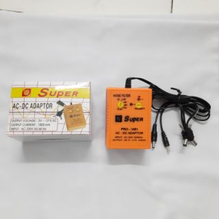 Adaptor(chuyển đổi dòng điện AC thành DC). 220vAC ra từ 3v đến 13.5v. 1000mah.