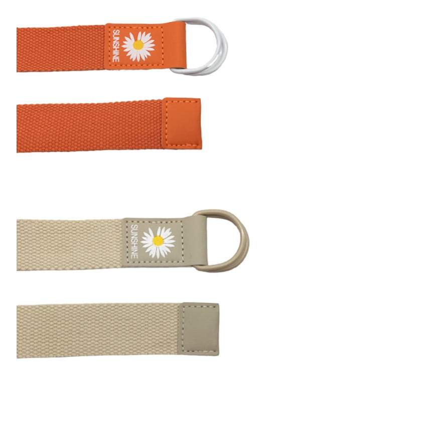 Thắt Lưng Vải Canvas Phối Khóa Chữ D Thời Trang Cho Nam Nữ