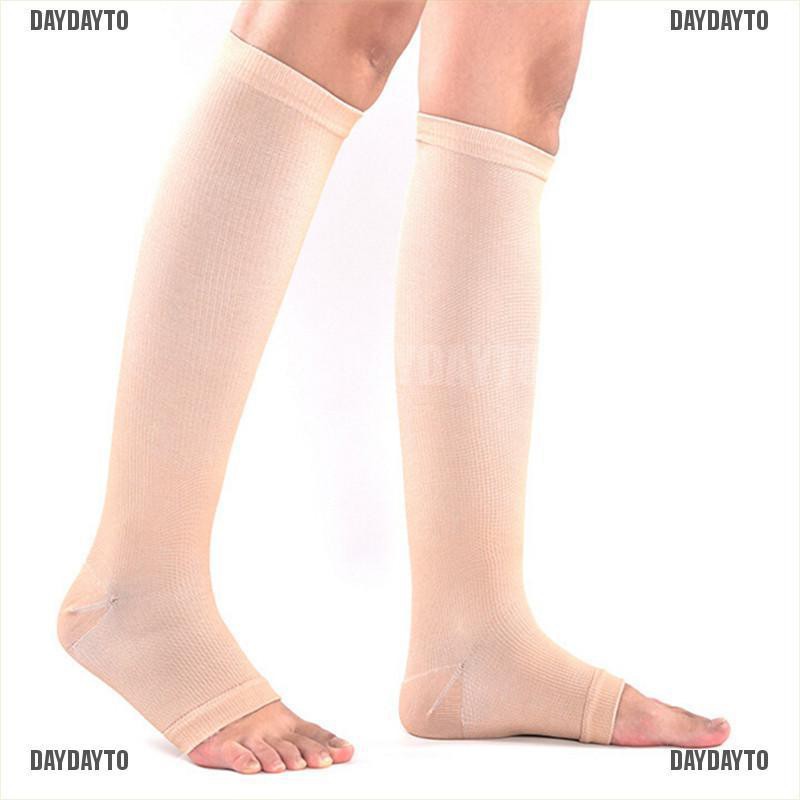 Daydayto ph Vớ Nén Co Giãn Hở Ngón Chân Hỗ Trợ Đầu Gối