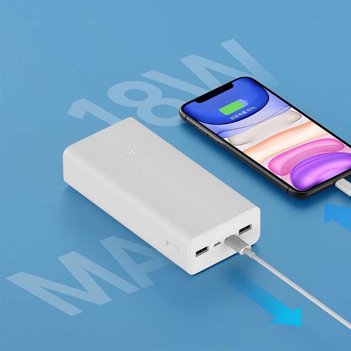 [30K] Pin sạc dự phòng Xiaomi gen 3 30000 mAh - Pin dự phòng Xiaomi 30000 mAh