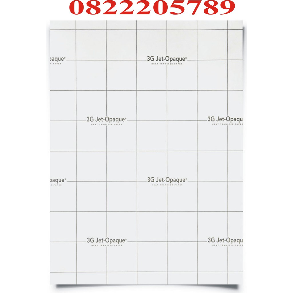 Decal 3G jet in ép chuyển nhiệt lên áo tối màu khổ A4 giá 1 tờ