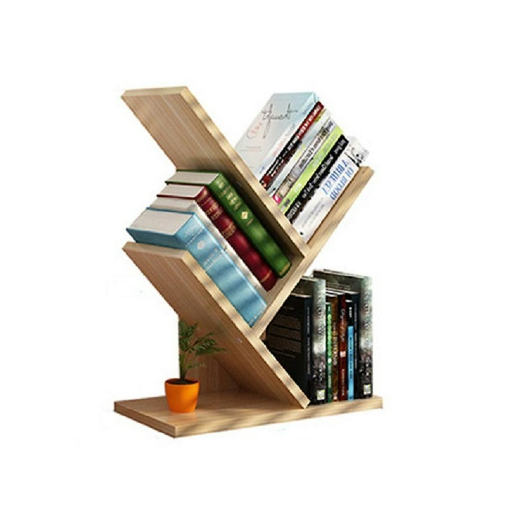 Kệ ĐỰNG SÁCH VỞ HÌNH XƯƠNG CÁ 3 TẦNG BẰNG GỖ Dài 31 x Rộng 17 x Cao 40