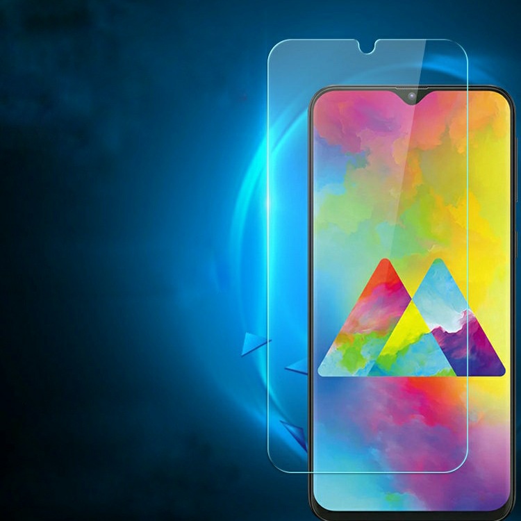 Cường lực Samsung A70 trong suốt loại tốt 9H / 2.5D ( tặng keo chống hở mép )