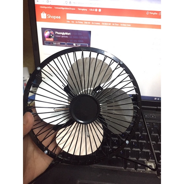 Quạt Lồng Sắt Mini 4 inch, 6 icnh,dùng nguồn 5v thích hợp cho dùng văn phòng, thiết kế nhỏ gọn