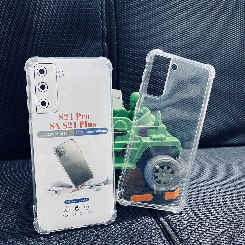 Ốp lưng chống sốc Samsung S21 Plus dẻo trong suốt cao cấp bo 4 góc chống va đập
