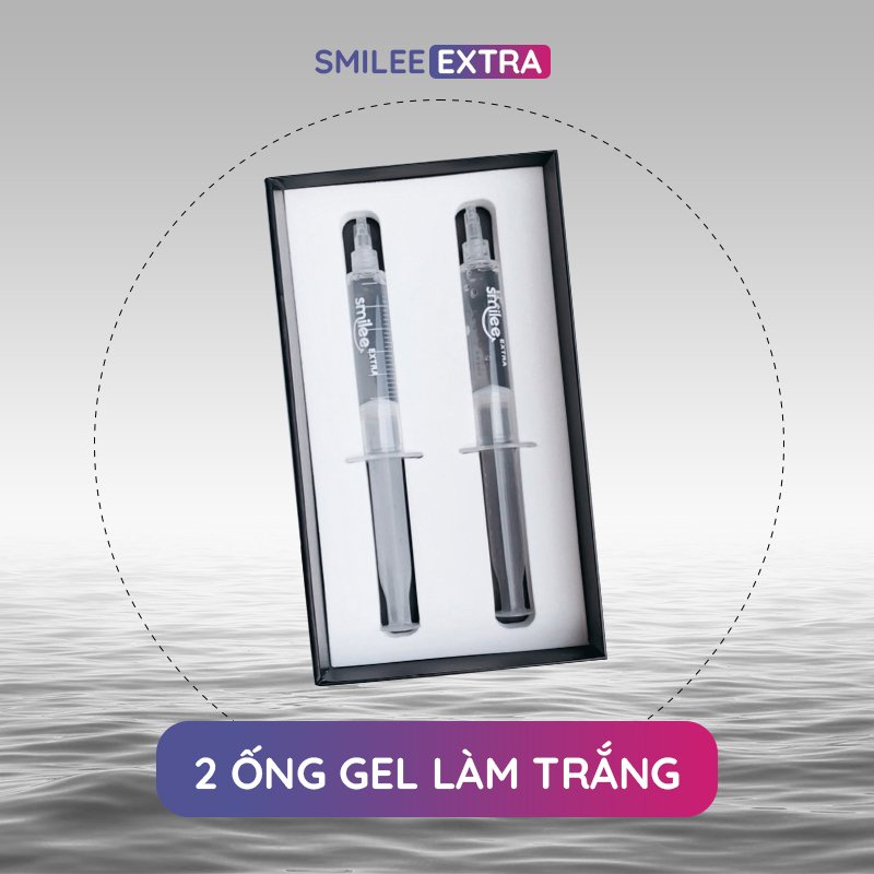 Combo 2 bộ kit tẩy trắng răng tại nhà tiện lợi Smilee Extra - phiên bản cải tiến