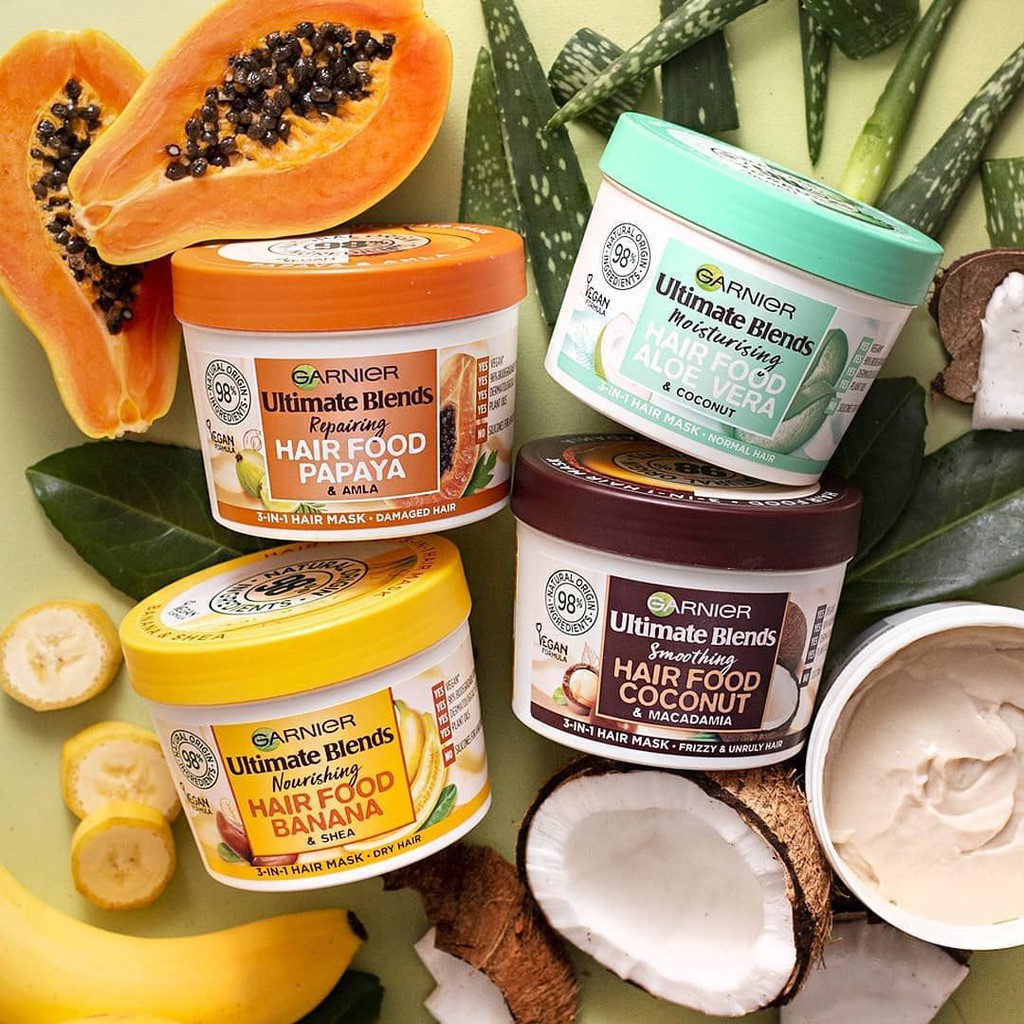 Ủ tóc suôn suôn mượt mượt Garnier Hair Food
