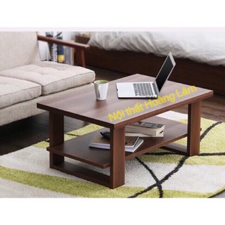 Bàn trà 2 tầng chân chữ U cao 50cm