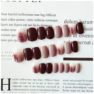 Bộ 24 móng giả cực xinh màu đỏ