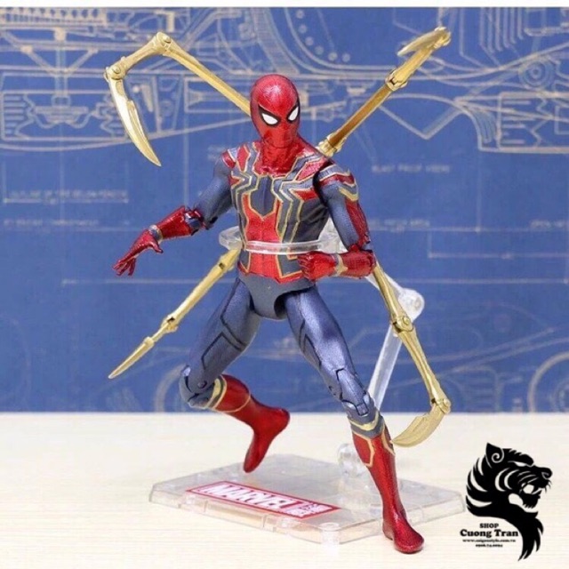 Mô hình người Nhện  Iron Spider Man Infinity War (Tặng kèm giá đỡ)