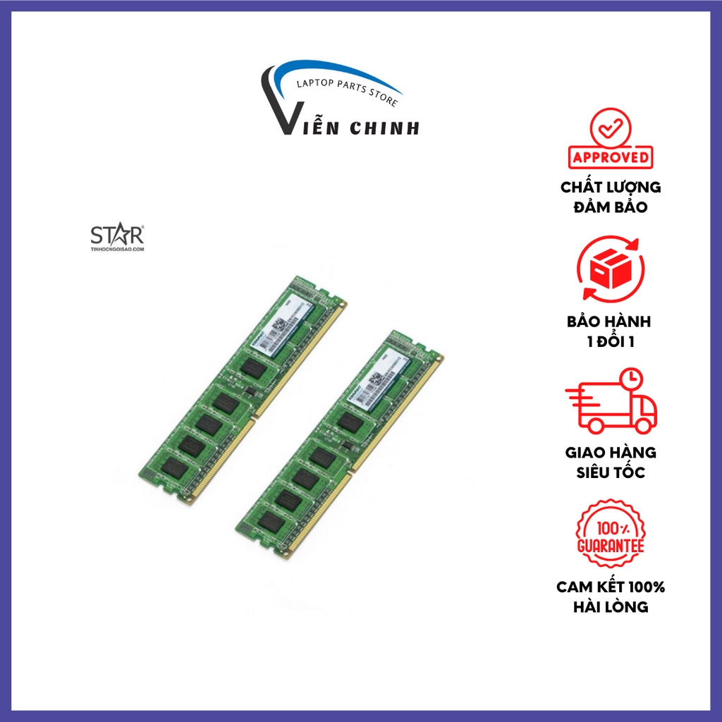 Ram máy tính 2GB - DDR3 2GB PC (CŨ) - BUS 1600/1333/1066