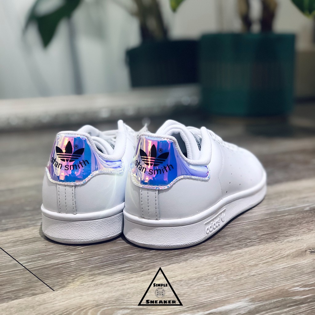 Giày Stan Smith Hologram FREESHIP Adidas Stan Smith Gót Hologram Chính Hãng - Giày Nữ Adidas Authentic- Simple Sneaker