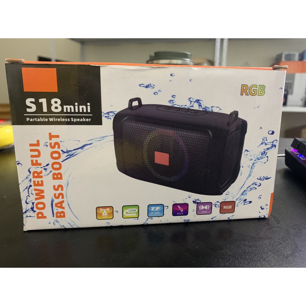 Loa bluetooth s18mini power full bass boost bảo hành 12 tháng