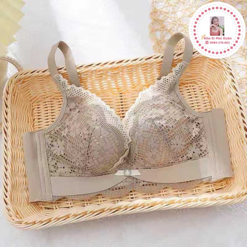 Bộ lót ren cao cấp không gọng-Nâng ngực đỉnh cao đệm hơi 3cm | BigBuy360 - bigbuy360.vn