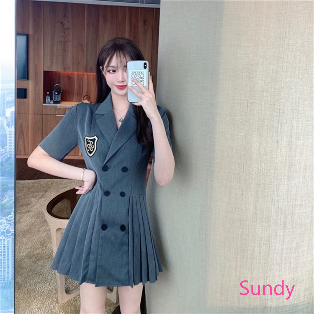 Đầm Nữ Tay Ngắn Dáng Chữ A Phong Cách Cổ Điển