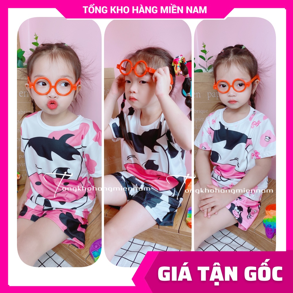 Đồ bộ bò sữa cho bé 5kg đến 70kg chất thun mềm mịn mát Đồ bộ gia đình bộ thun mẹ và bé