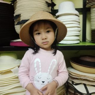 Mũ cói lồng đèn cho bé
