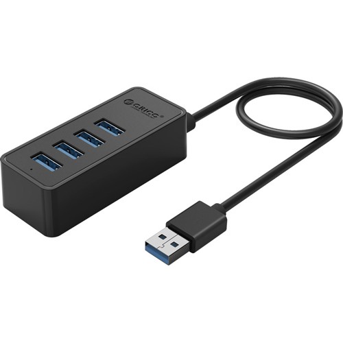 Bộ chia USB Hub 4 cổng  USB 3.0, Đen, ORICO W5P-U3-30-BK
