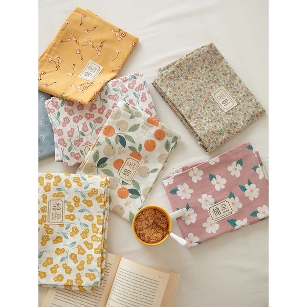 shinbedding_ Set Ga Gối Cotton 100% Mềm Mát Thấm Hút Tốt