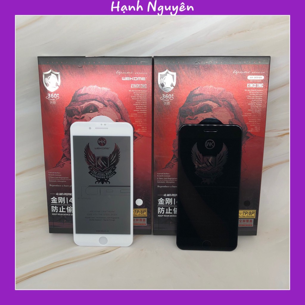 Dán cường lực chống nhìn trộm King Kong hãng WK dành cho Iphone [Ảnh Thật]