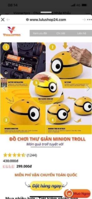 Đồ chơi Minion chạy trốn (có video)