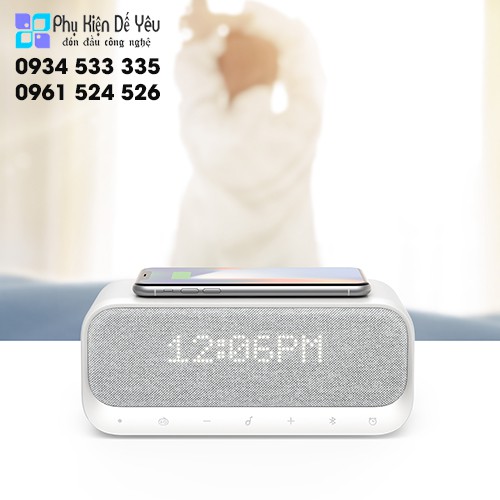 Đồng hồ báo thức tích hợp sạc và loa không dây - Anker Wakey