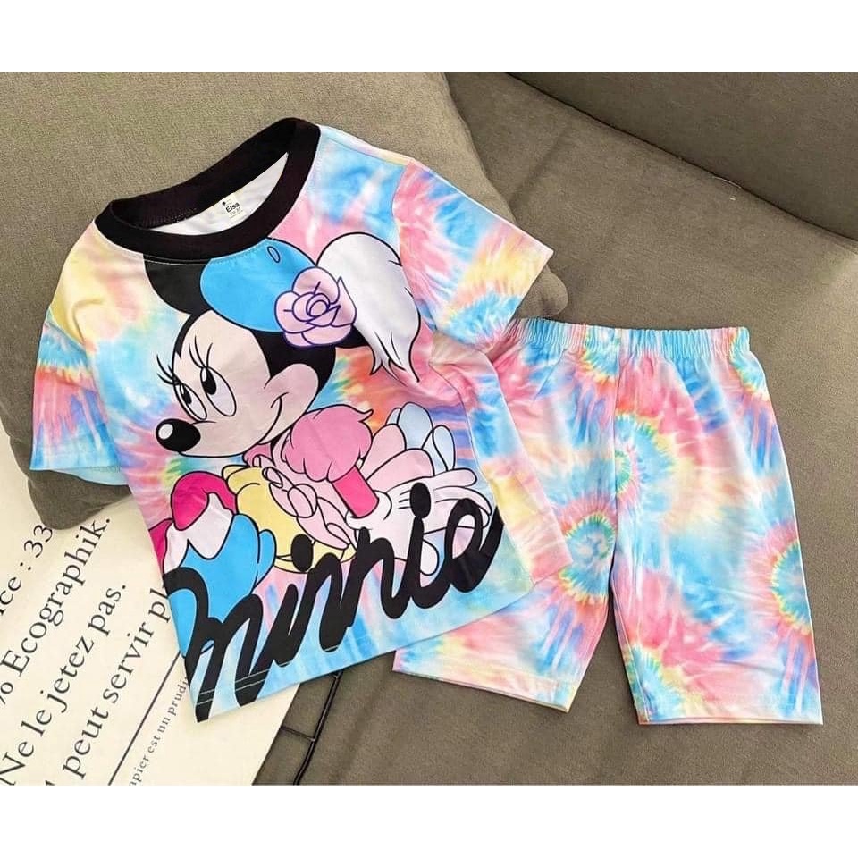 Bộ Đồ Lửng bé gái in hình 3D(8-40Kg)chất liệu mềm mịn thoáng mát được các bé gái yêu thích Bán Chạy Nhất