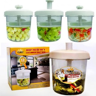 hộp muối dưa cà bằng nhựa