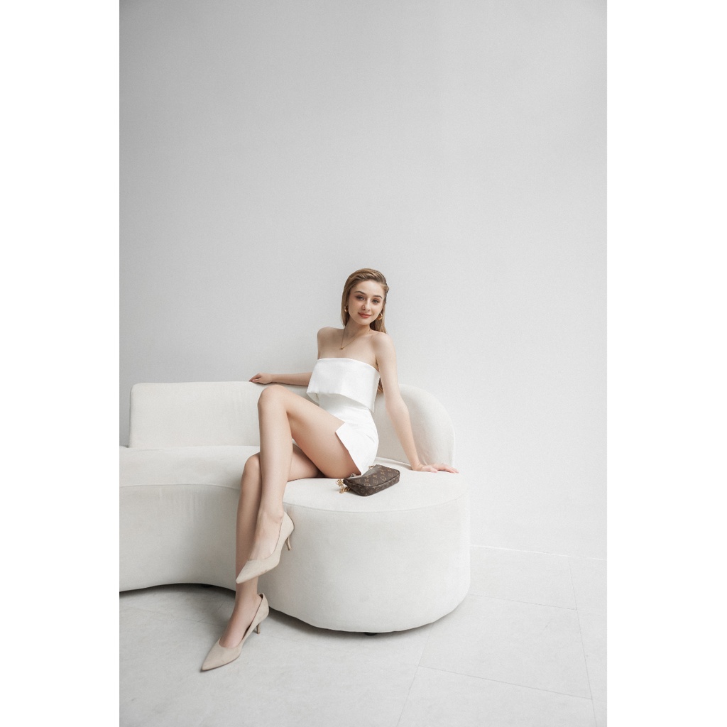 Áo cúp ngực vải Taffeta - MAUDE WHITE SET - MAEVE STUDIO