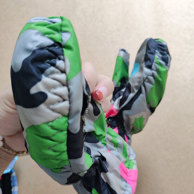 Mary☆SOME Chidren Winter Thicken Mitten Kids Outdoor Warm Waterproof Windproof Gloves