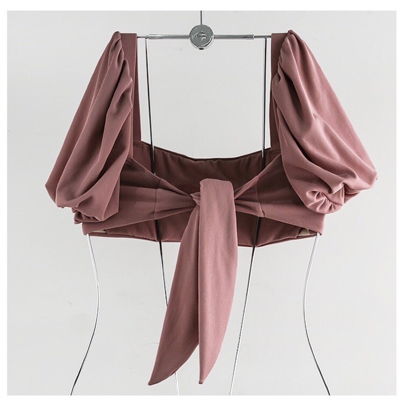 Bikini 2 hai mảnh đồ đi biển kín đáo Bánh Bèo Tay Bồng Hot Hit Đồ Bơi Nữ 2 Mảnh Ulzzang 2022_K3C11-2542