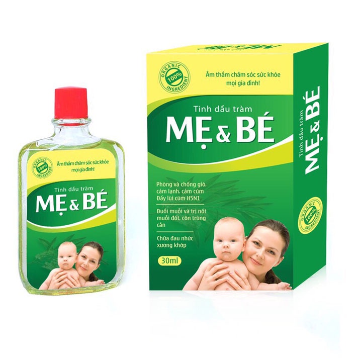 Tinh dầu tràm Mẹ và Bé 30ml phòng ngừa cảm cúm, chống gió, cảm lạnh H5N1 CHÍNH HÃNG