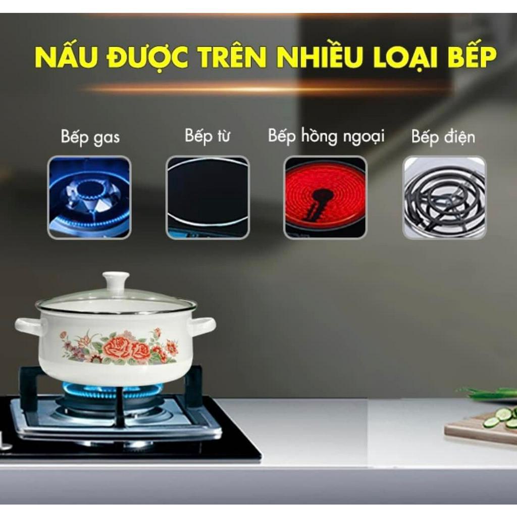 Bộ ba nồi Inox tráng men cao cấp siêu tiện nợi.
