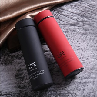 Bình giữ nhiệt 500ml LIFE Vancuum cup - Inox 304 - Có lưới lọc - màu ngẫu nhiên