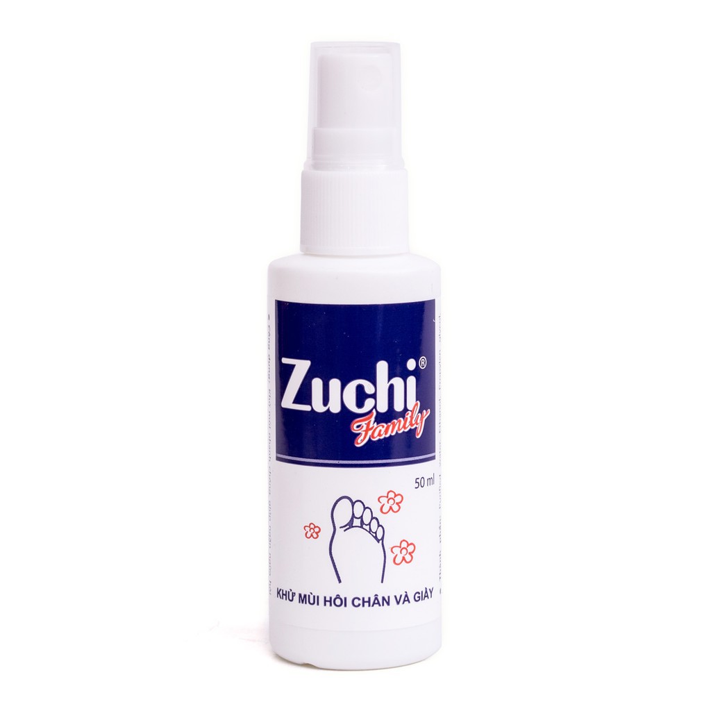 Zuchi Family Xịt Khử Mùi Hôi, Giúp Ngăn Ngừa Hôi Chân Và Giày Chai 50ml