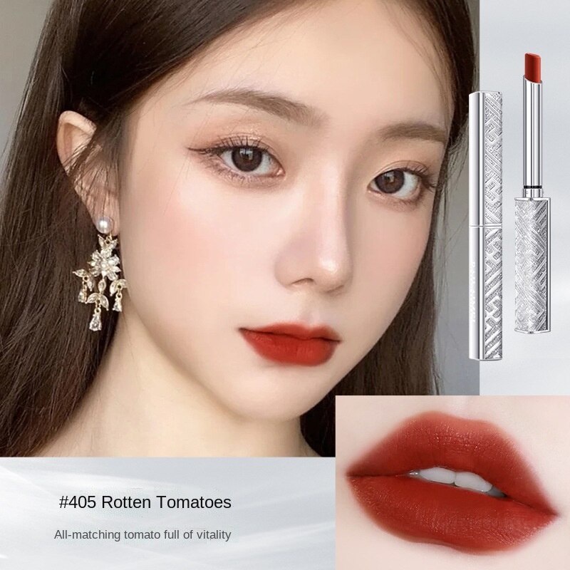 Son môi trang điểm màu nude không dính cốc cho học sinh