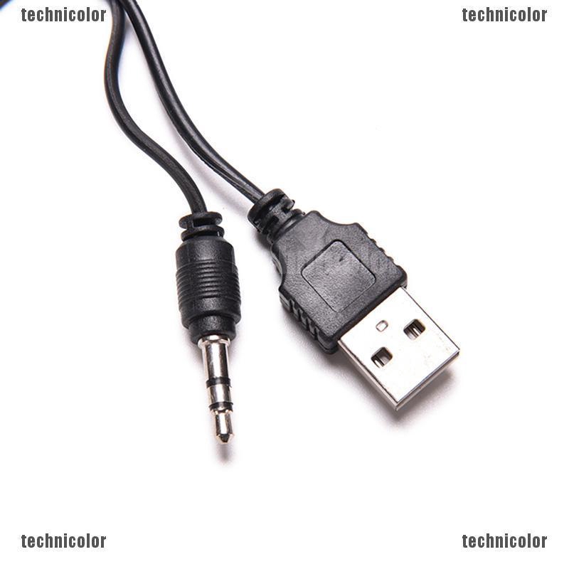Dây Cáp Âm Thanh Chuẩn 3.5mm USB Sang Mini USB Cho Loa Mp3 / 4