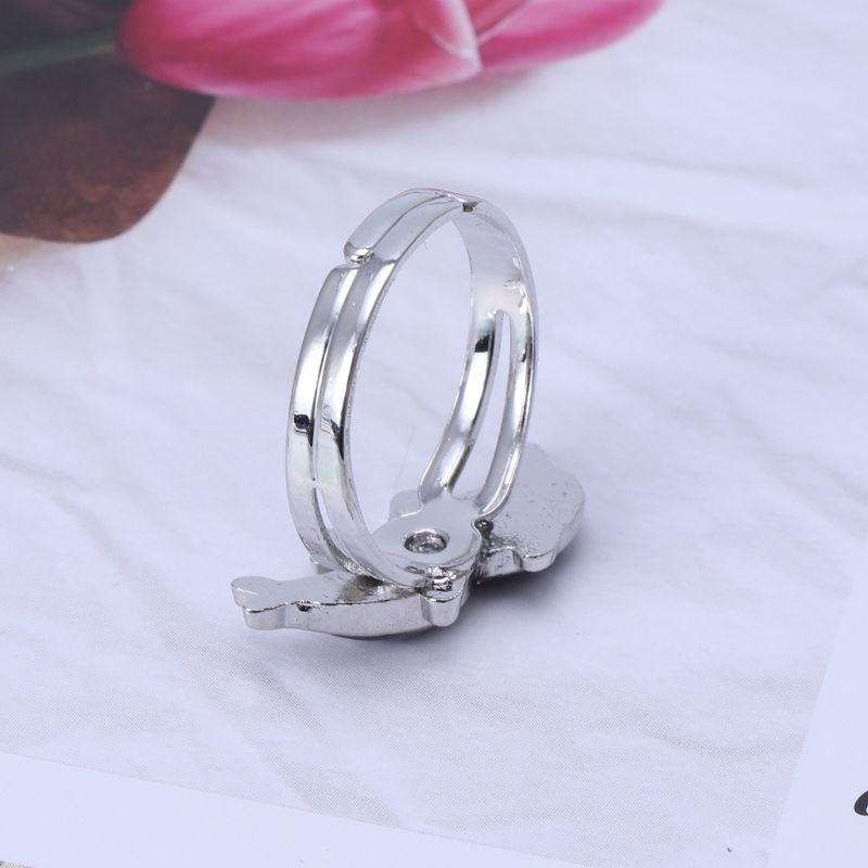 Nhẫn Hình Cá Heo Thay Đổi Màu Sắc Theo Phong Cách Punk Dành Cho Nam Và Nữ