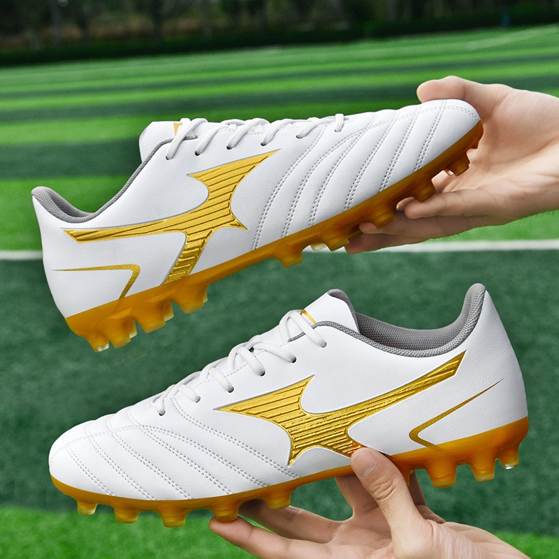 (4 colors)2022 new FG⚽Giày bóng đá thể thao ngoài trời cho thanh niên, giày tập bóng đá, giày bóng đá chống va đập size EU: 35-44