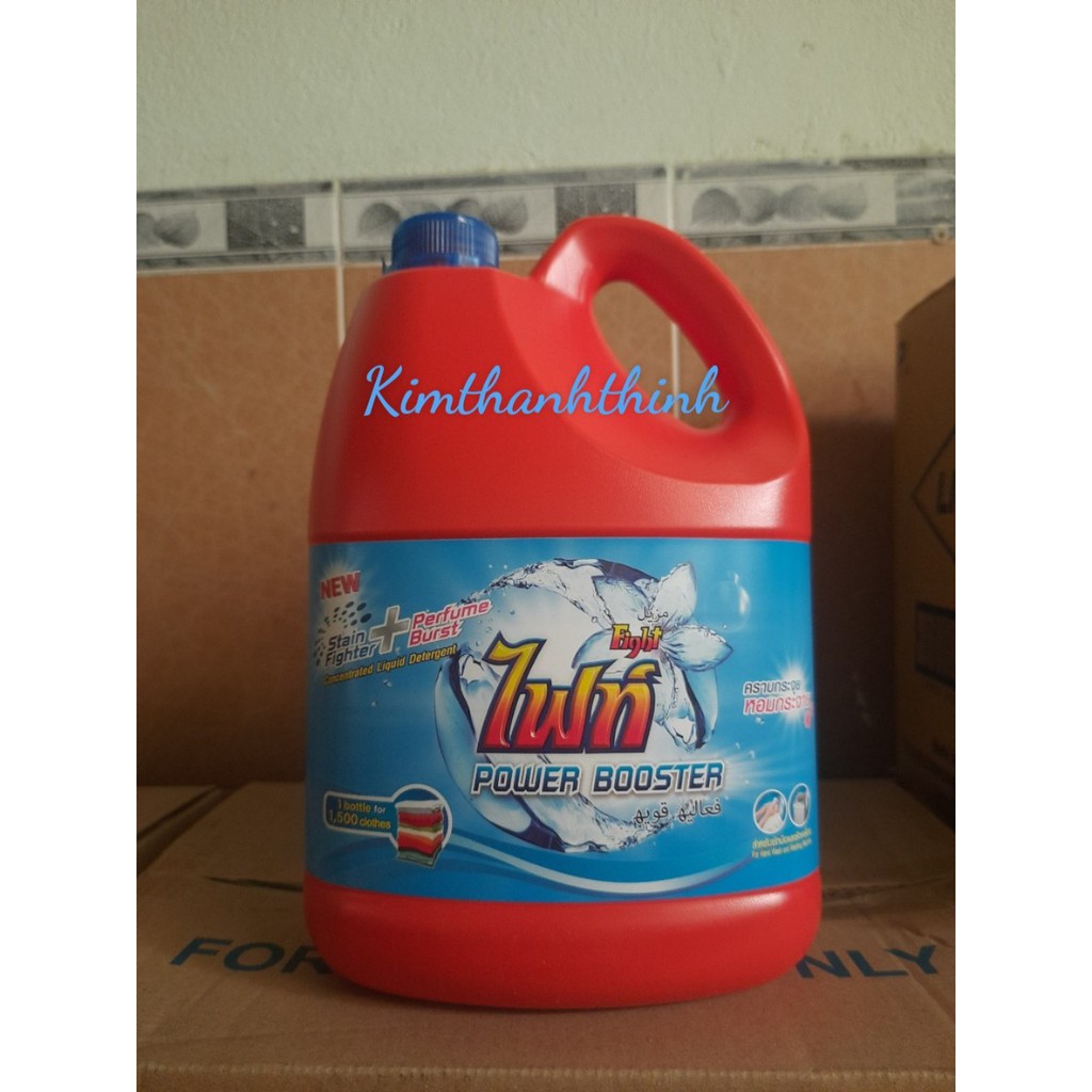 (KTT) Nước giặt FIGHT Booster 3500ml 4in1 Can Xanh