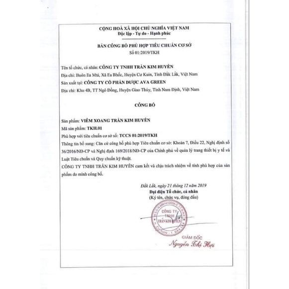 Thảo Mộc viêm Xoang Trần Kim Huyền