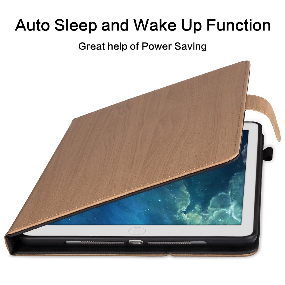 New 2019 ipad air mini 1 2 3 4 5 7 8 10.2 pro 9.7 10.5 10.9 inch 7th 8th generation Smart Cover Sleeve Wood pattern Magnetic Leather case | BigBuy360 - bigbuy360.vn