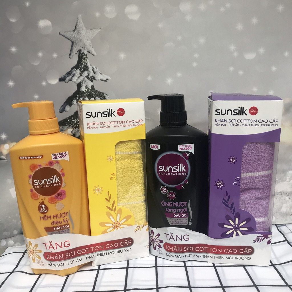 🔥 MUA 1 TẶNG 1🔥 Dầu gội đầu Sunsilk bồ kết 650gr TẶNG KÈM CHAI  XẢ(GỘI) MỀM MƯỢT 140G HOẶC KHĂN MẶT