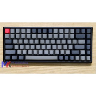 Bộ keycap Keycool 84 phím thick PBT Black - Grey Ninja