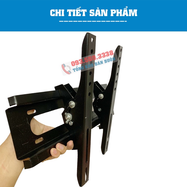 Giá Treo Tivi Gật Gù KC4 26 - 32 - 40 - 43 Inch Khung Treo Tivi Điều Chỉnh Góc Nghiêng 20 Độ