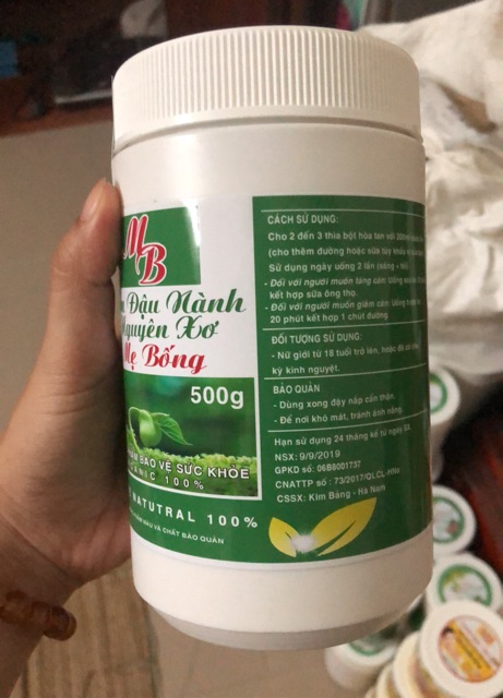 1,5kg bột mầm đậu nành nguyên xơ ( kèm phiếu thử nghiệm)